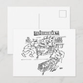 Supermarkt-Ladendetektive Lustig Postkarte (Vorne/Hinten)
