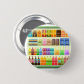 Supermarkt-Regalprodukte Snacks Button (Vorne & Hinten)