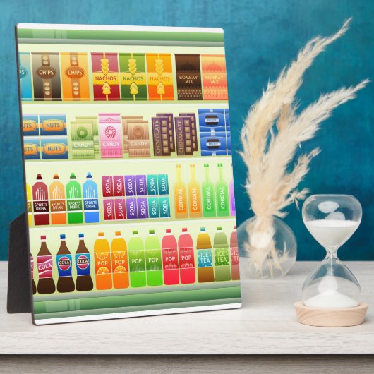 Supermarkt-Regalprodukte Snacks Fotoplatte (Seite)