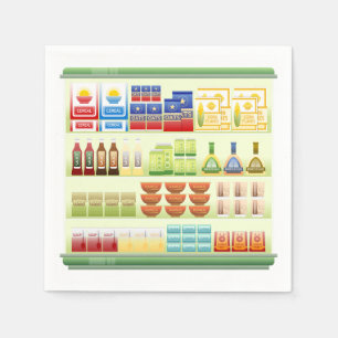 Supermarkt-Warenlager Papier Napkins Serviette