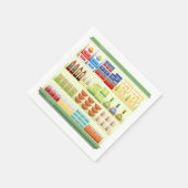 Supermarkt-Warenlager Papier Napkins Serviette (Ecke)