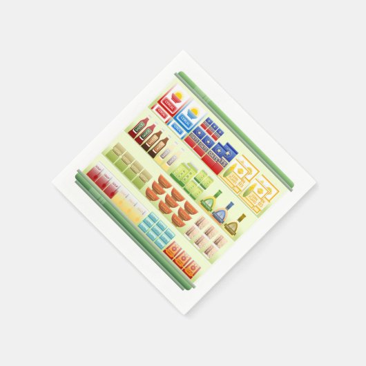 Supermarkt-Warenlager Papier Napkins Serviette (Ecke)