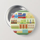 Supermarkt-Warenregal-Knopf Button (Vorne & Hinten)