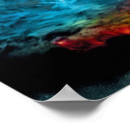 Supermassive Black Hole Illustration Poster (Ecke)