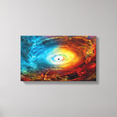 Supermassive Schwarzes Loch-Illustration Leinwanddruck (Vorderseite)