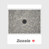 Supermassives schwarzes Loch in der Mitte einer Ga Aufkleber (Blatt)