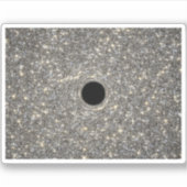 Supermassives schwarzes Loch in der Mitte einer Ga Aufkleber (Vorderseite)