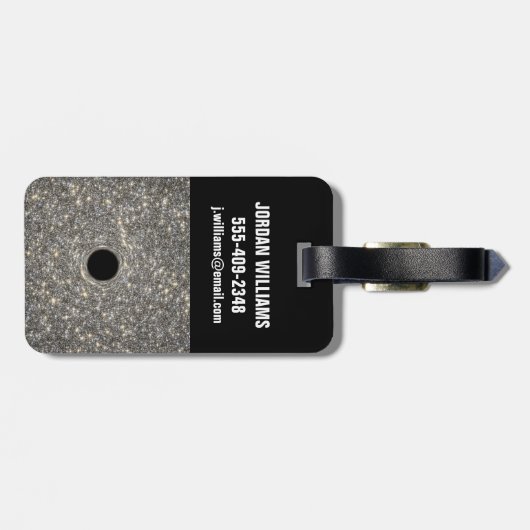 Supermassives schwarzes Loch in der Mitte einer Ga Gepäckanhänger (Rückseite horizontal)