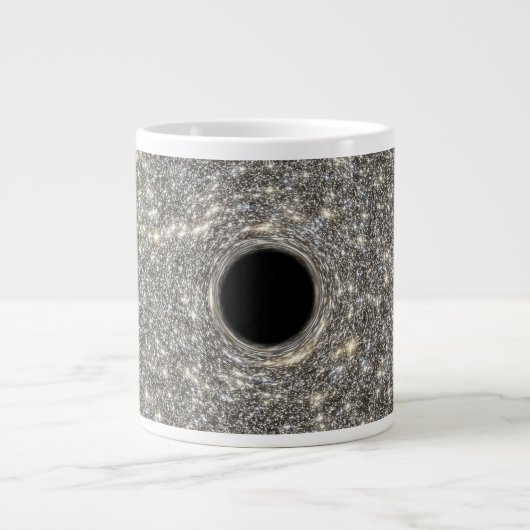 Supermassives schwarzes Loch in der Mitte einer Ga Jumbo-Tasse (Vorderseite)