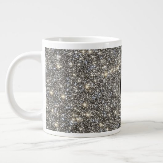 Supermassives schwarzes Loch in der Mitte einer Ga Jumbo-Tasse (Links)