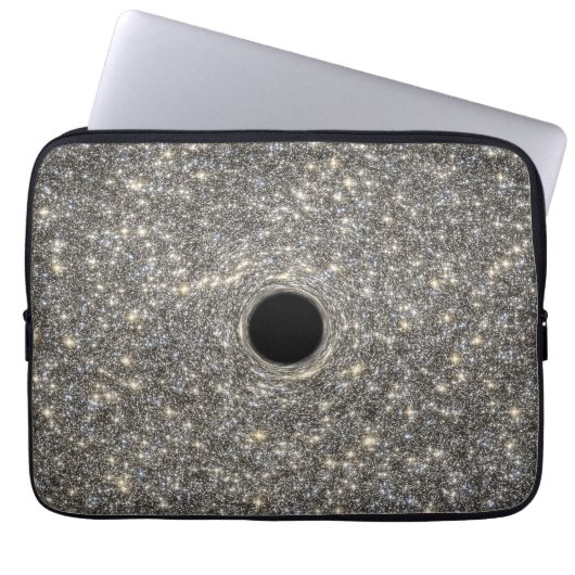 Supermassives schwarzes Loch in der Mitte einer Ga Laptopschutzhülle (Vorderseite)