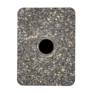 Supermassives schwarzes Loch in der Mitte einer Ga Magnet