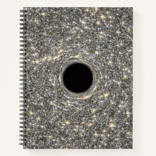 Supermassives schwarzes Loch in der Mitte einer Ga Notizblock (Vorderseite)