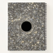Supermassives schwarzes Loch in der Mitte einer Ga Notizblock (Rückseite)