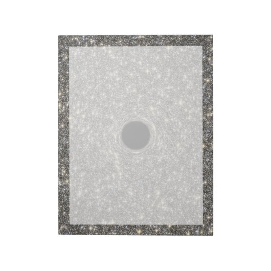 Supermassives schwarzes Loch in der Mitte einer Ga Notizblock (Rotiert)