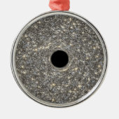 Supermassives schwarzes Loch in der Mitte einer Ga Ornament Aus Metall (Vorne)