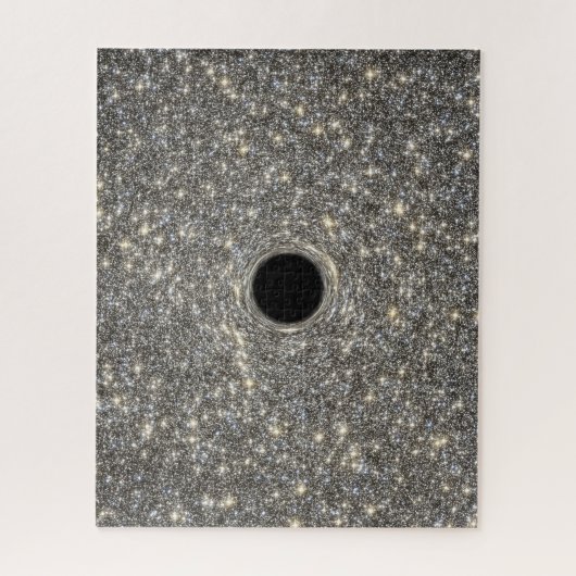 Supermassives schwarzes Loch in der Mitte einer Ga Puzzle (Vertikal)
