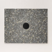 Supermassives schwarzes Loch in der Mitte einer Ga Puzzle (Horizontal)