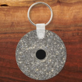 Supermassives schwarzes Loch in der Mitte einer Ga Schlüsselanhänger (Rückseite)