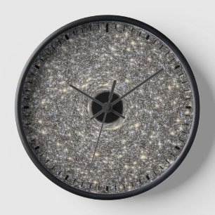 Supermassives schwarzes Loch in der Mitte einer Ga Uhr