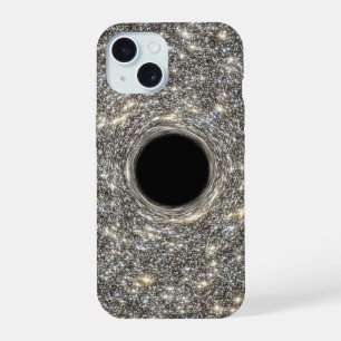 Supermassives Schwarzes Loch inmitten einer Galaxi iPhone 15 Hülle