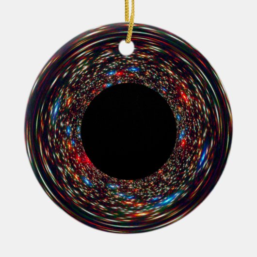 Supermassives Schwarzes Loch Keramik Ornament (Vorne)