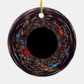 Supermassives Schwarzes Loch Keramik Ornament (Hinten)