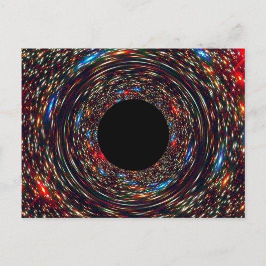 Supermassives Schwarzes Loch Postkarte (Vorderseite)