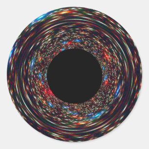 Supermassives Schwarzes Loch Runder Aufkleber