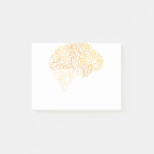 Supermenschliche Hirngeschenk für Neurowissenscha Post-it Klebezettel