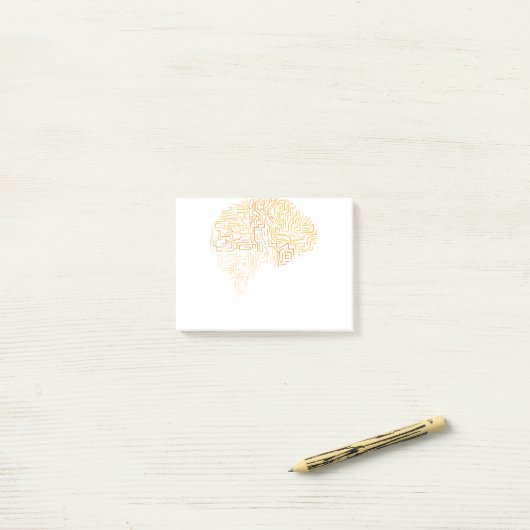Supermenschliche Hirngeschenk für Neurowissenschaf Post-it Klebezettel (Auf Schreibtisch)