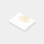 Supermenschliche Hirngeschenk für Neurowissenschaf Post-it Klebezettel (angewinkelt)