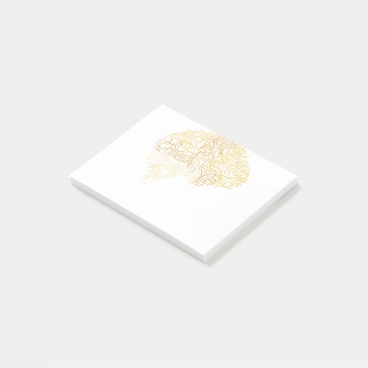 Supermenschliche Hirngeschenk für Neurowissenschaf Post-it Klebezettel (angewinkelt)