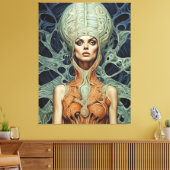 Supermodel Alien Woman Leinwanddruck (Insitu (Wohnzimmer))