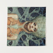 Supermodel Alien Woman Wandteppich (Vorderseite (Horizontal))