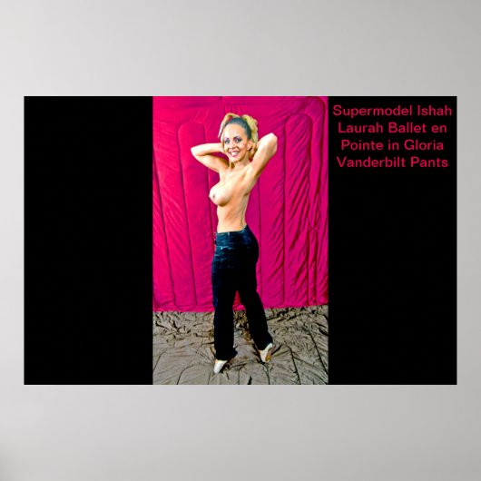 Supermodel Ishah Laurah in Gloria Vanderbilt Pants Poster (Vorne)