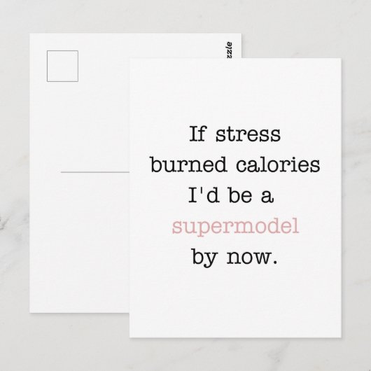 Supermodel Postkarte (Vorne/Hinten)