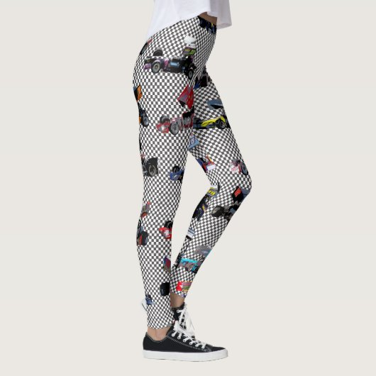 Supermodified Collage überprüft Leggings (Rechts)