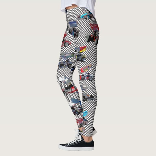 Supermodified Collage überprüft Leggings (Links)