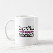 SuperMom.. Analytischer Chemist Kaffeetasse (Links)