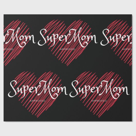 SuperMom Approved Geschenkpapier (Flach)