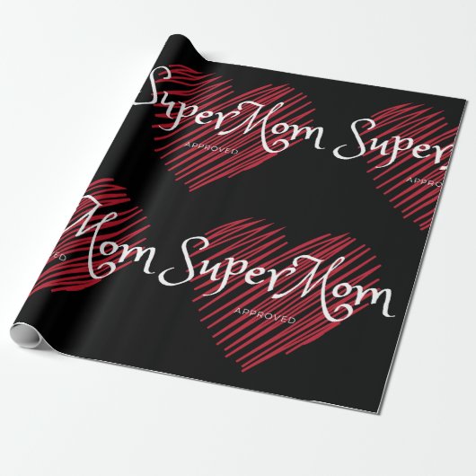 SuperMom Approved Geschenkpapier (Ungerollt)