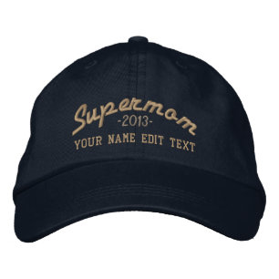 SuperMom Edit Text and YEAR Super MAMA Bestickte Baseballkappe