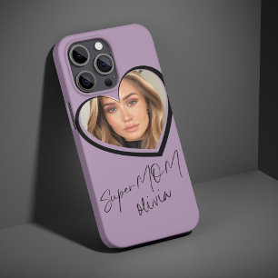 SuperMOM Foto Elegant Modernes Lila Case-Mate iPhone 14 Hülle