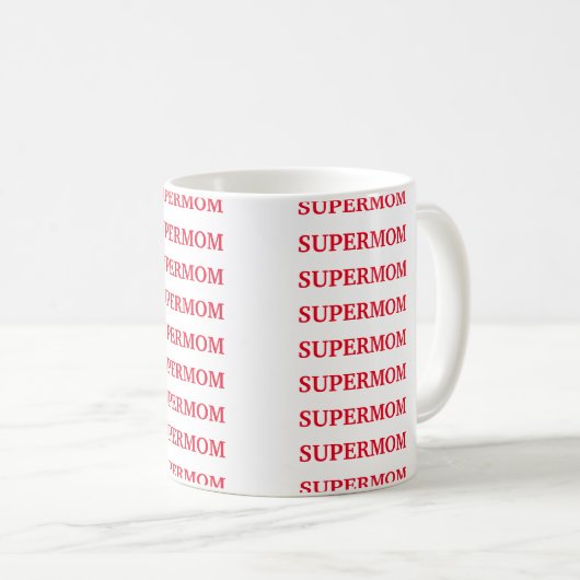SuperMom Kaffeetasse (VorderseiteRechts)