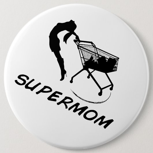 Supermom-Knopf Button (Vorderseite)