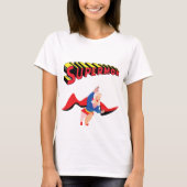 SUPERMOM lustiges niedliches Vintages Comic T-Shirt (Vorderseite)