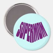 SuperMom: Meine Mutter ist mein Superheld Magnet (Vorderseite/Rückseite)