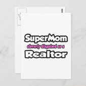 SuperMom.. Realtor Postkarte (Vorne/Hinten)