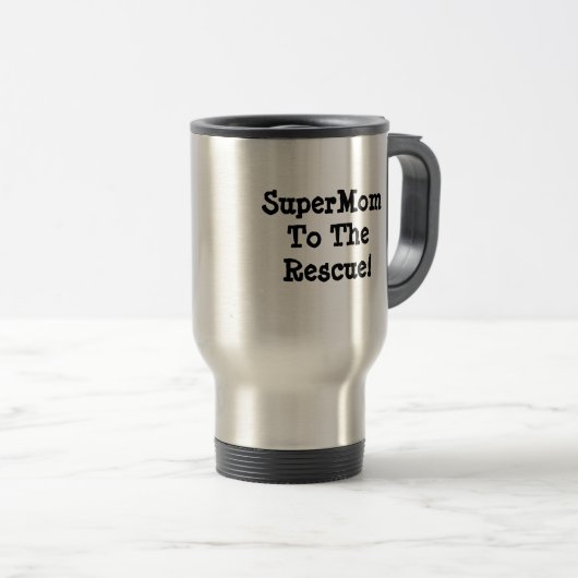 SuperMom-Reise-Tasse Reisebecher (VorderseiteRechts)